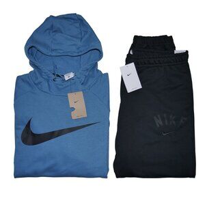 NIKE Dri-FIT 2 Piece Sweatsuit Men's Size XL Terry Hoodie Joggers Gift Set NWT